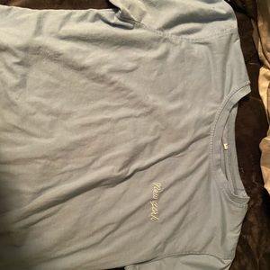 blue crop top with New York super cute!!